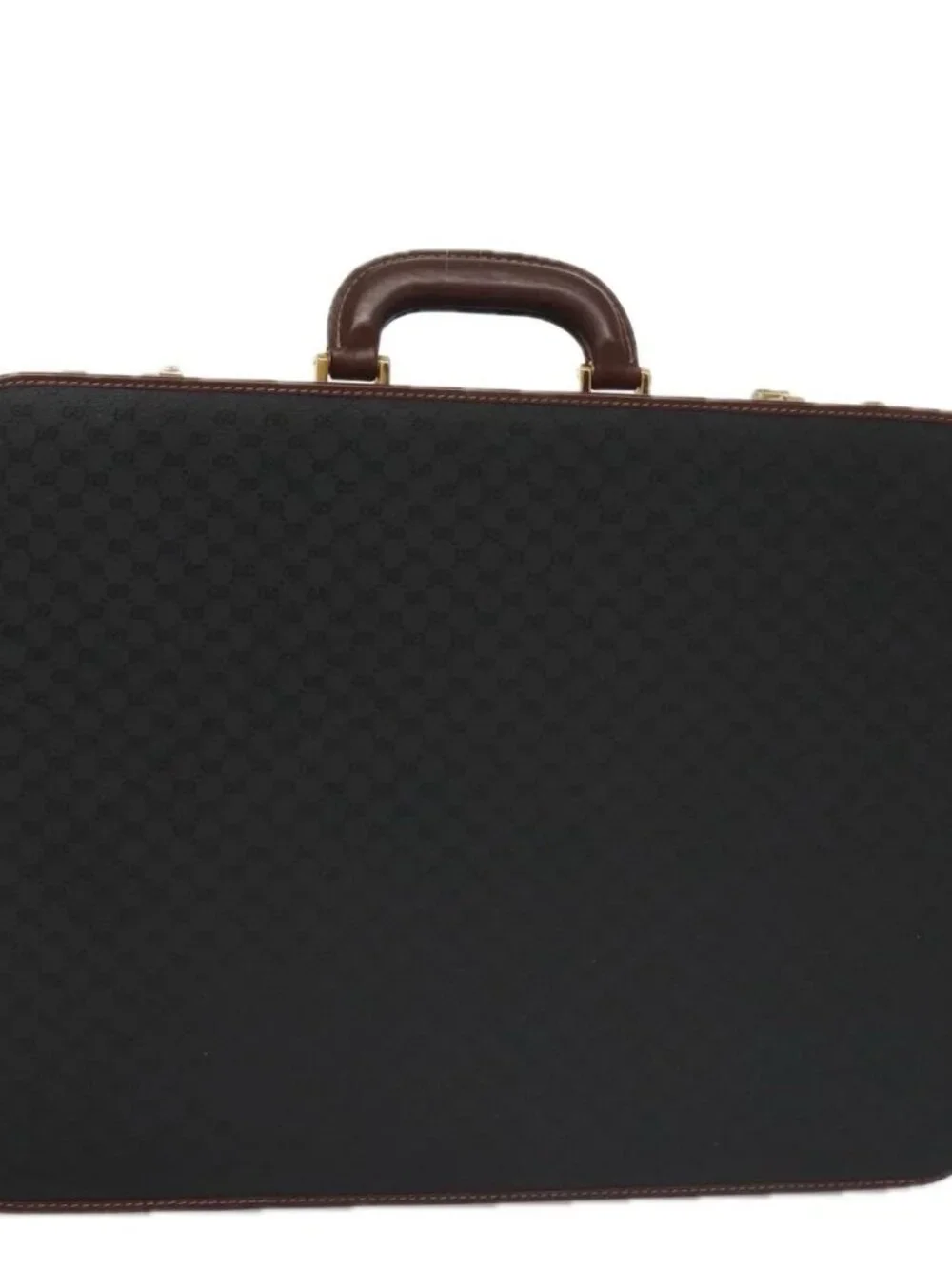 GUCCI Micro GG Canvas Trunk Black Gold